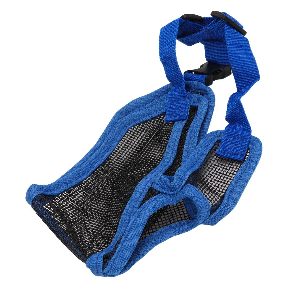 Easy Wear Short Nose Fit Dog Muzzle Adjustable Lightweight Bulldog Muzzle Breathable Flexible Short Snout Muzzle Anti Scavenge