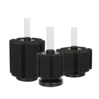 Black Bio Sponge Aquarium Filter (Air Pump Driven, Corner Skimmer, Biochemical Media)