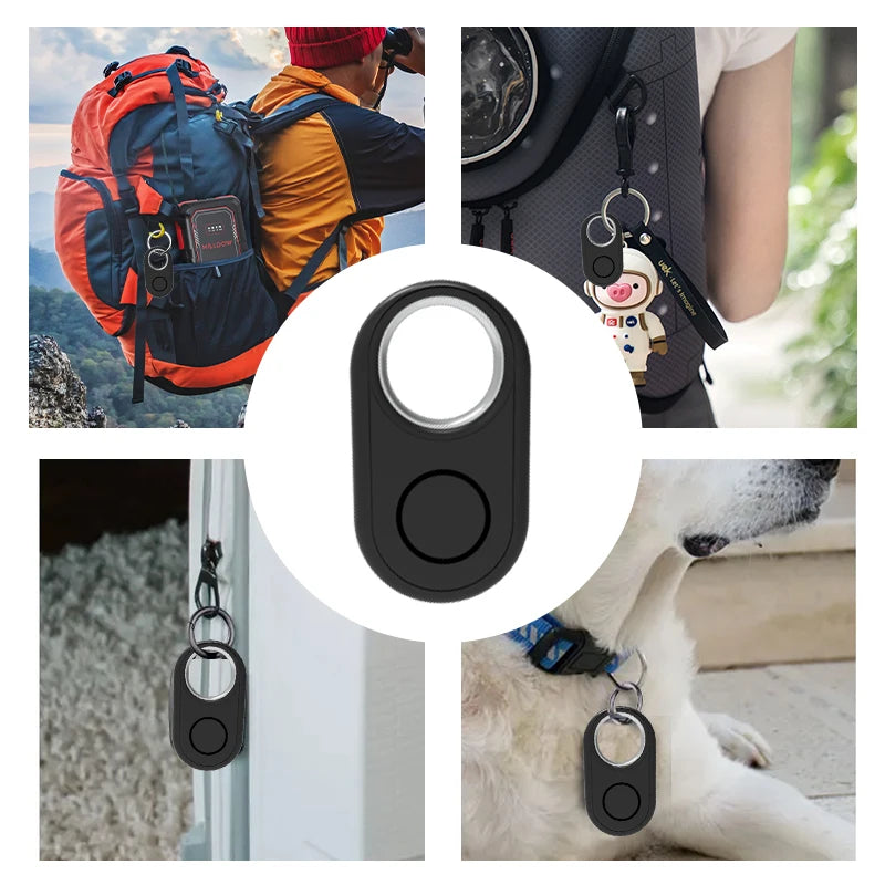 Bluetooth Smart Tag GPS Tracker for Apple Find My - IP54 Dust & Water Resistant Silicone Shell for Keys, Bags & Pets