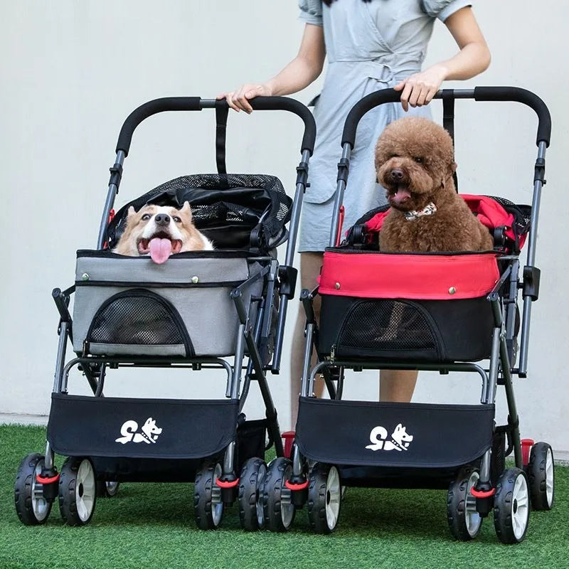 3 in 1 Folding Pet Stroller Detachable Carrier for Medium Dogs Small Dogs Cats  dog car seat  dog carrier
