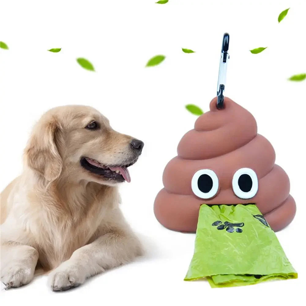 Pet Fecal Bag Dispenser Cat Dog Outdoor Pocket Hanging Buckle Portable Eco-friendly Biodegradable Pet Garbage Bag Pet Supplies