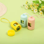 Candy Color Dog Poop Bag Holder (Plastic, Hanging Rope, Portable)
