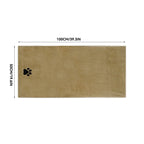 35*75cm/50*100cm  Dogs Grooming Supplies Microfiber Pet Bath Towel Embroidered Super Soft Absorbent Cat For