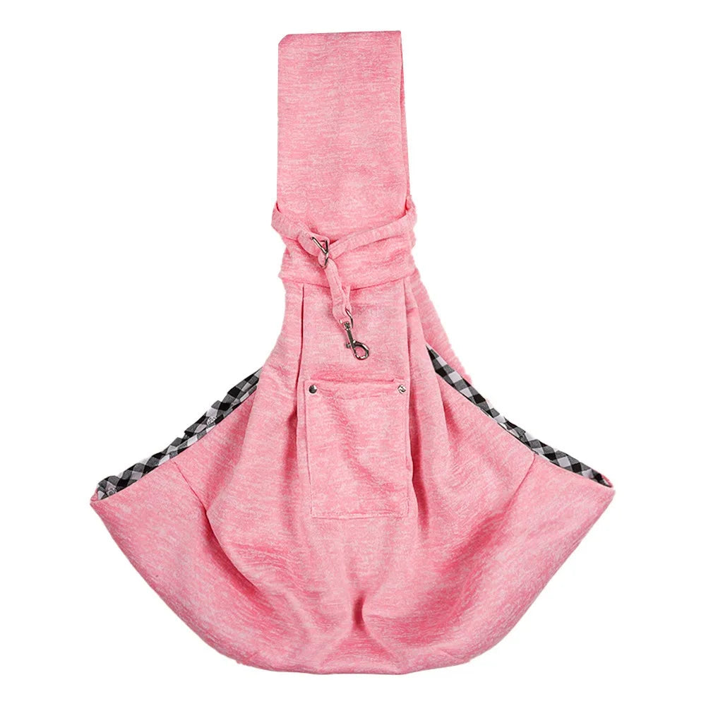 Breathable Pet Crossbody Shoulder Bag Comfortable Large capacity Dog Tote Bag with Pocket Hands Free