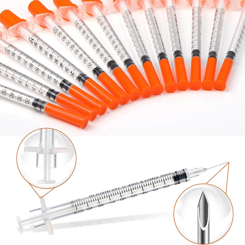 Disposable Veterinary Syringes with Needle (20-Pack)