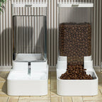 Dog Automatic Feeder Transparent Automatic Gravity Cat Water Bowl High Capacity Food Storage  Container Cat And Dog B2