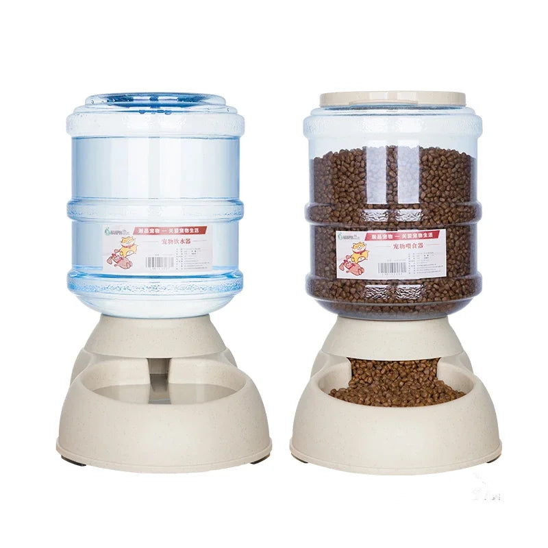 Gravity Pet Feeder and Waterer (3.8L, Auto-Refill, Cats & Dogs)