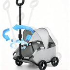 Small Pet Pet Carriage With Sun Sun Shade Lightweight Feline Pet Carriage Pet Outing Carriage Spacious Interior for Outdoor