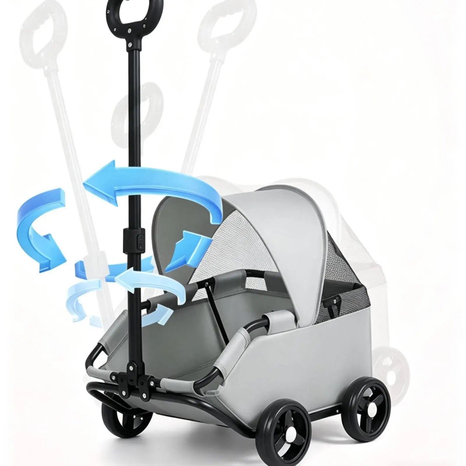 Small Pet Pet Carriage With Sun Sun Shade Lightweight Feline Pet Carriage Pet Outing Carriage Spacious Interior for Outdoor