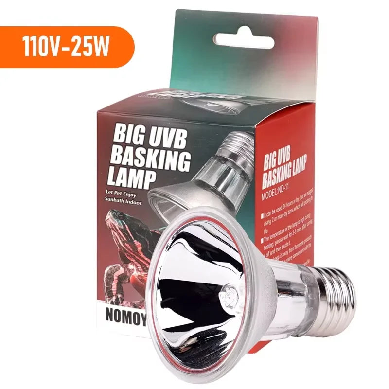 UVA UVB Reptile Lamp Bulb Reptile Heat Lamp Turtle Basking Heating Light UV Light Bulb Amphibians Lizards 110V 220V