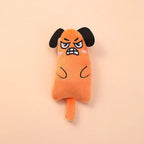 Catnip Mouse Thumb Pillow Cat Chew Toy with Crinkle Sound