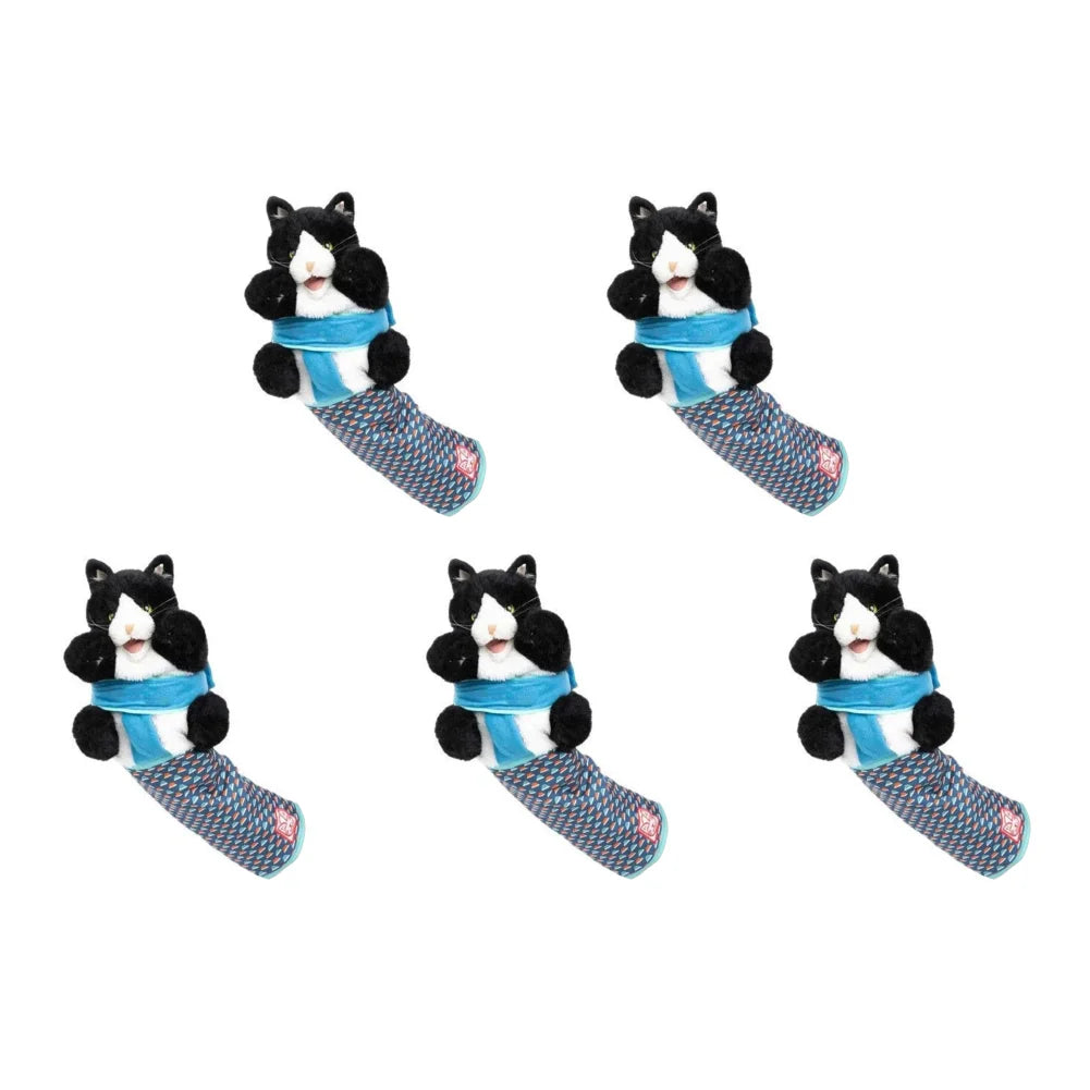 Cat & Dog Wrestling Hand Puppet Glove Toy — Padded Interactive Play Puppet