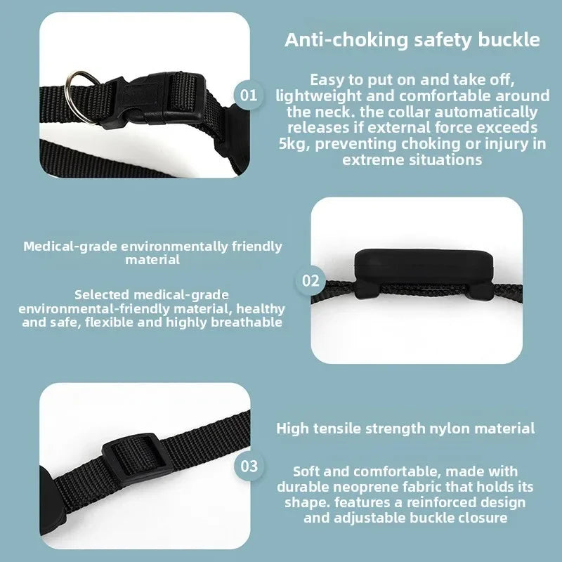 Safety Protection GPS Cat & Kitten Collar Tracker - Long-Lasting Battery Anti-Loss Location Supplies