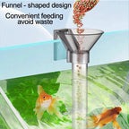 Acrylic Large-Capacity Fish Feeder Tube (Transparent, Multifunctional, Shrimp & Fish Tank)