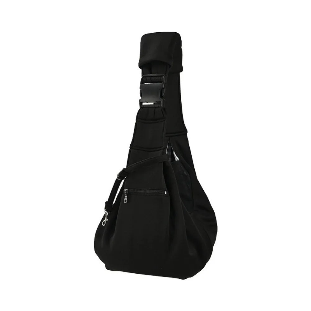 Double Sided Pet Carrier Bags Hand Free Comfortable Pet Messenger Bag Large Capacity with Safety Harness Cat Crossbody Bag