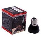 E27 Pet Heating Lamp Black In-Frared Ceramic Emitter Heat Light Bulb Pet Brooder Reptile Mini Infrared Lamp 25/50/75/100W