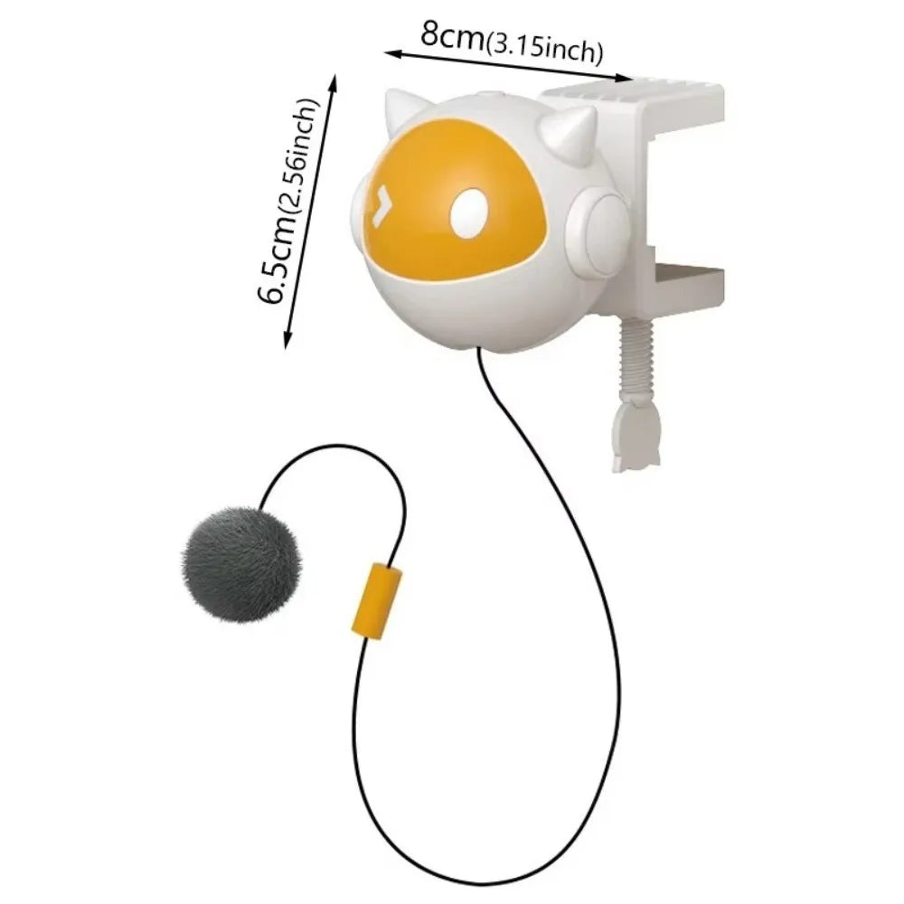 Electric Lifting Cat Teaser Toy — Self-Playing Interactive Hair Ball Up-Down Motion Training Toy
