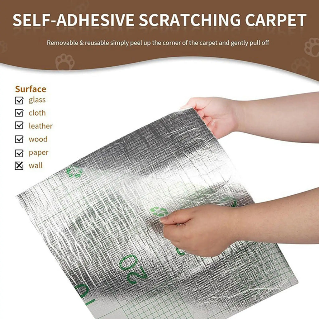 Trimmable Cat Scratch Mat for Cat Tree & Wall Furniture — Sturdy Sisal Shelf & Step Replacement