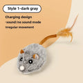 Realistic Plush Mouse Cat Toy with Wagging Tail — Interactive Running Mice for Indoor Play
