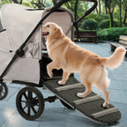 Folding Dog Stroller Single-Press Fold Soft-Sided Pet Stroller Ventilated