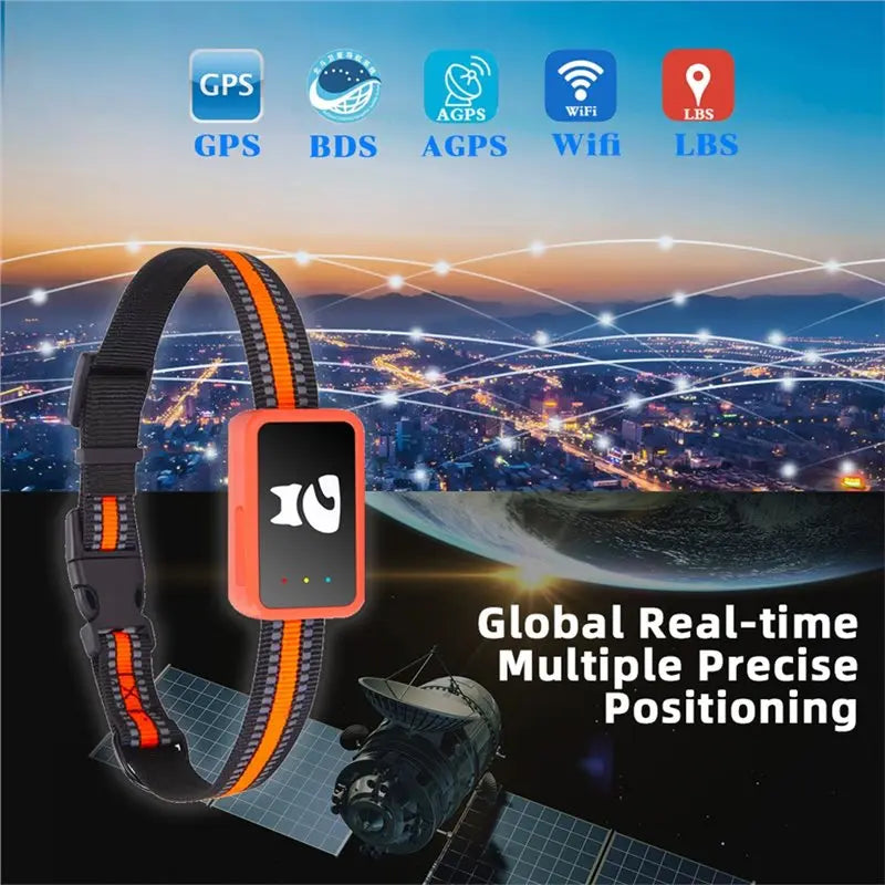 A25F 4G Smart GPS Pet Tracker with Apple Find My Collar Holder for Dogs & Cats - Waterproof (US Version)