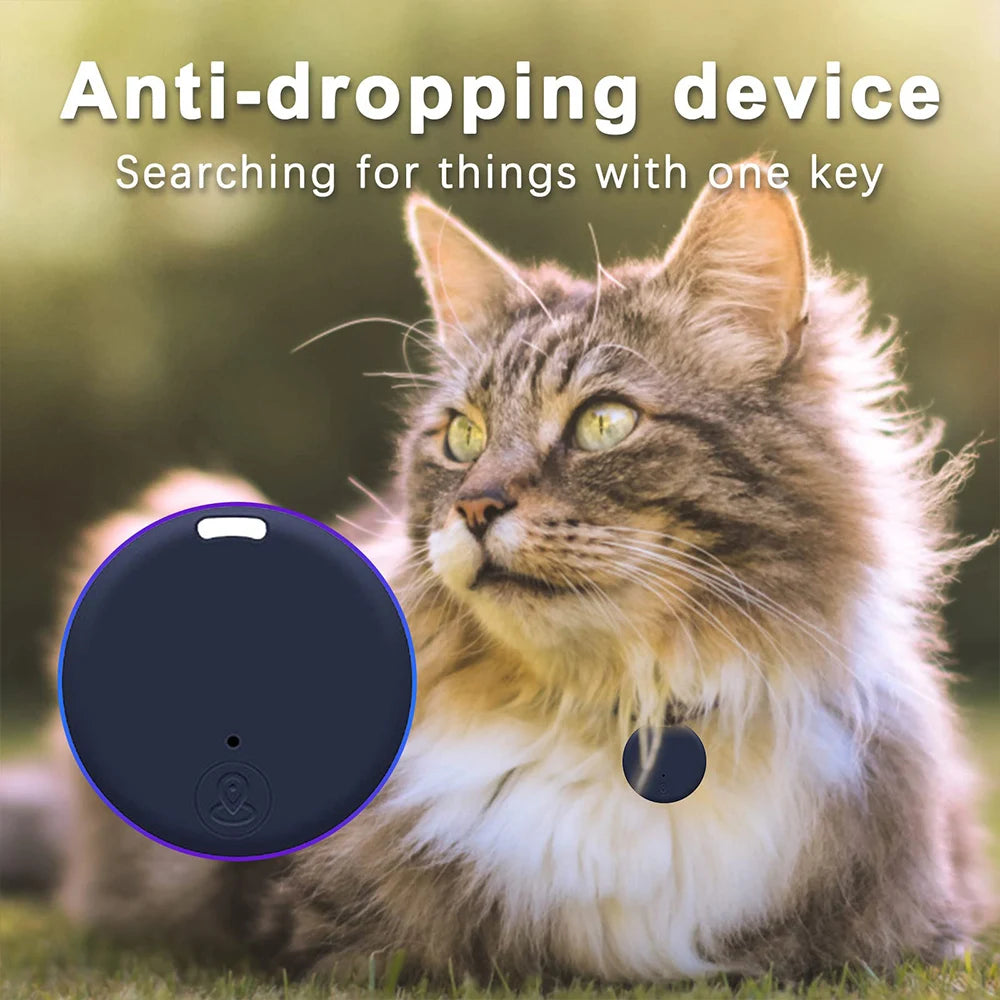 Mini Bluetooth GPS Anti-Loss Reminder Tracker - Smart Finder for Pets, Kids, Bags, Keys & Wallets (iOS & Android)