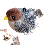 Flappy Bird Touch-Activated Cat Toy — Flapping Wings Catnip Interactive Sandpiper Kitten Toy