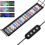 Dimmable Aquarium LED Light with Timer (30–60cm, Power-Off Memory, Plant Growth)