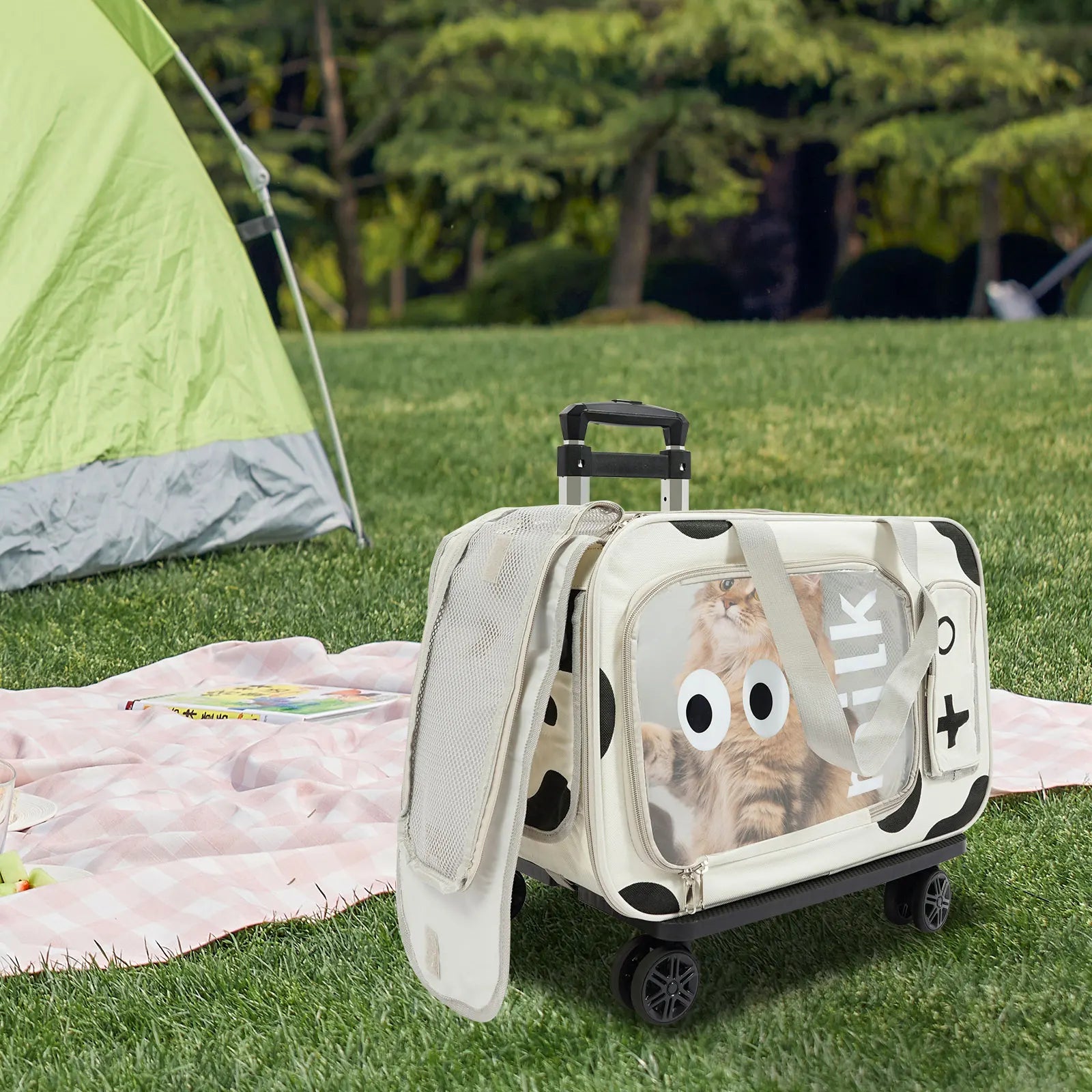 Pets Go Out with Portable Trolley Cases Suitcases for carrying cats up to 22.05 lbs small dogs up to 16.53 lbs