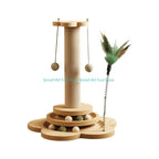 Pendant Cat Scratching Post with Interactive Track — Fun Scratcher for Small & Large Indoor Cats