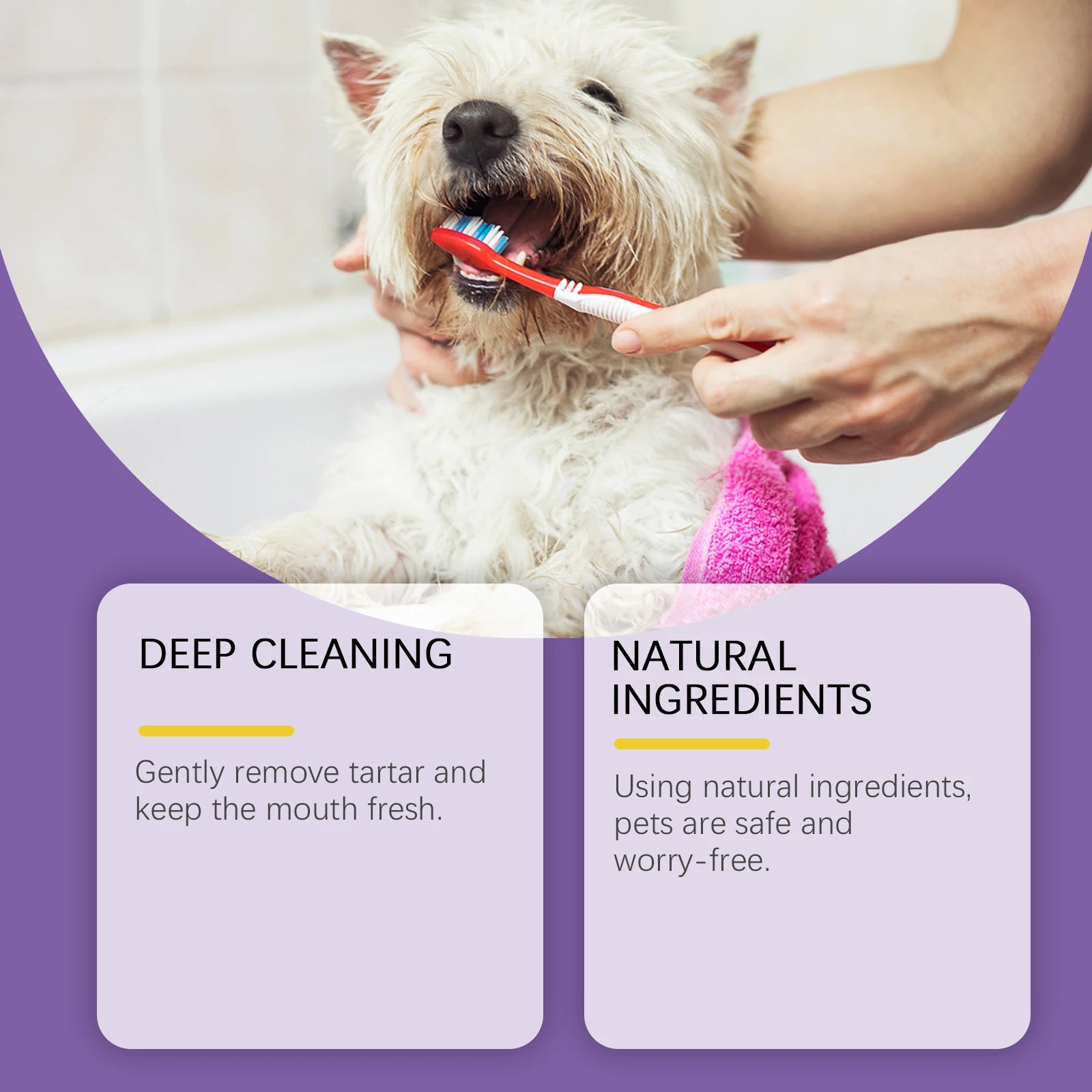 Probiotic Toothpaste for Pets:Eliminates Plaque,Freshens Breath,Gentle Teeth Cleaning&Oral Care,Shared by All Household Pets