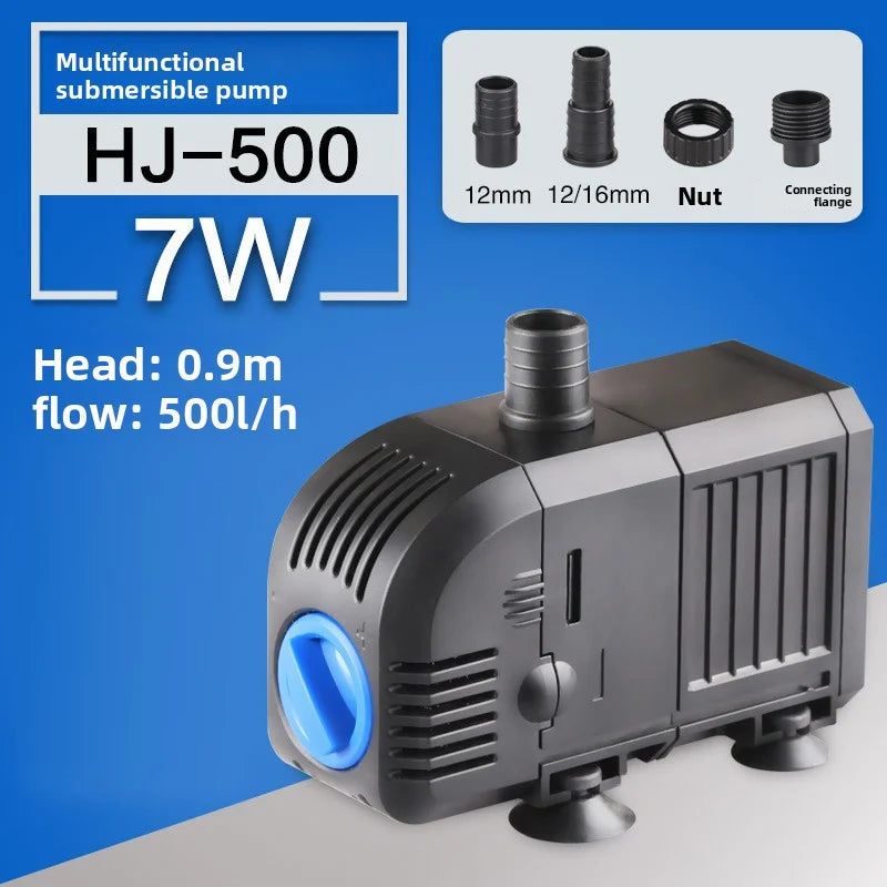 Ultra-Quiet HJ Series Submersible Fountain Pump (500–3000L/H, Multi-Use, Adjustable Flow)