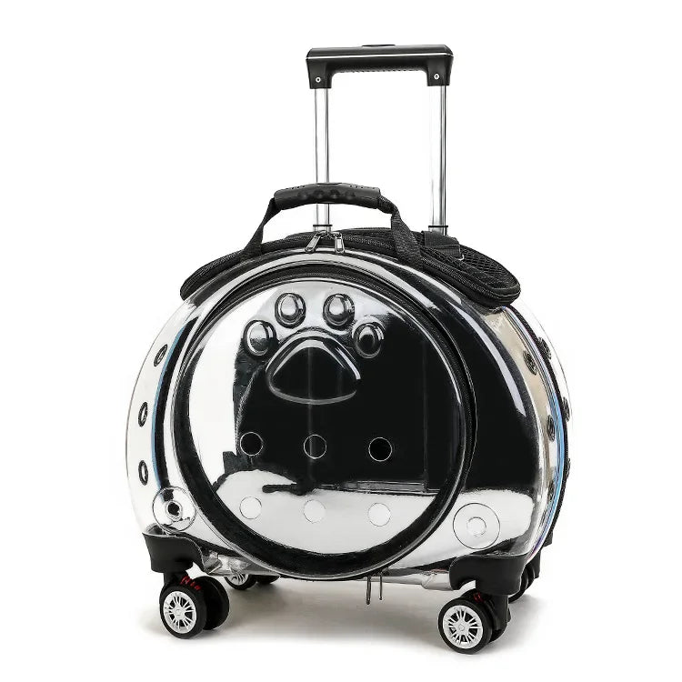 Pet Luggage Transparent Space Capsule Multi-purpose Backpack Cat Bag, Large Capacity Two Portable Small Dogs Outdoor Bag