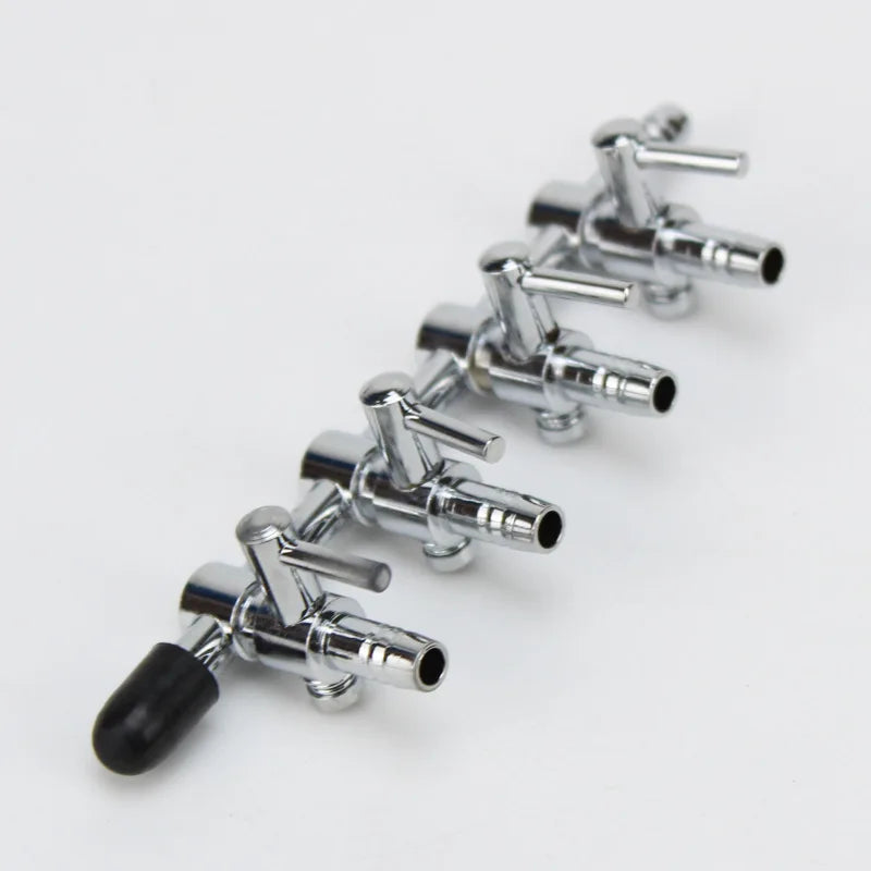 Stainless Steel Aquarium Air Flow Splitter & Regulating Valve (Oxygen Pump Distributor, Adjustable)