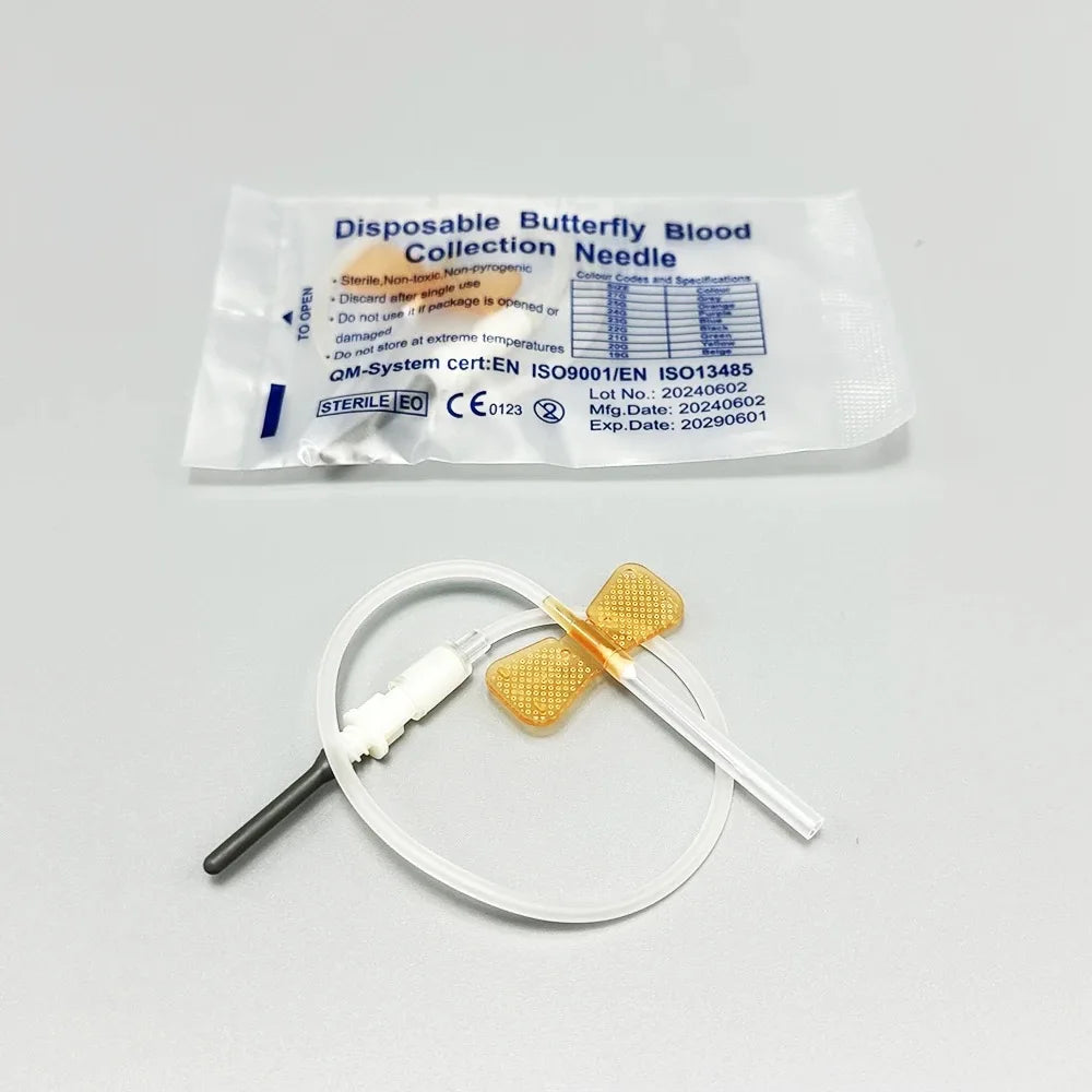 Disposable Butterfly Blood Collection Needles (100-Pack)