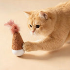 Feather Tumbler Wobbler Cat Toy — Non-Toxic Bite-Resistant Interactive Solo Play Cat Teaser