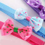 Adjustable Bow Bell Collar Set for Cats & Dogs — Soft Universal Fit