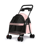 Hot Sale Popular Small Dog Foldable Pet Stroller Featuring a Convenient Pet Dish for Your Furry Friend