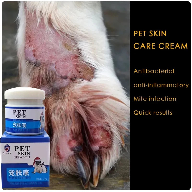 NEW Pet Skin Anti-Itch Ointment: Fast Relief for Fungal/Mite Issues, Inflammation, Hair Loss & Ulceration, Universal for Dogs
