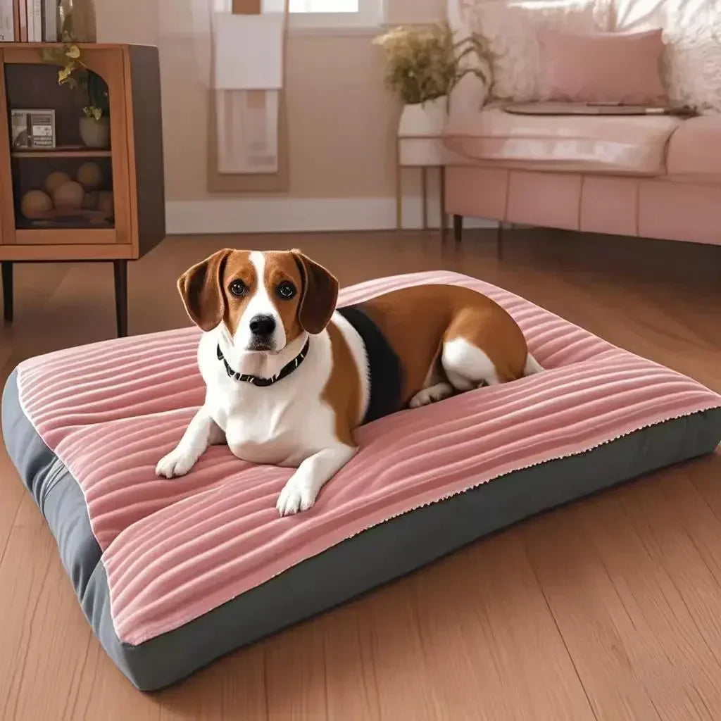 Corduroy Orthopedic Dog Bed for Large Dogs (Washable)