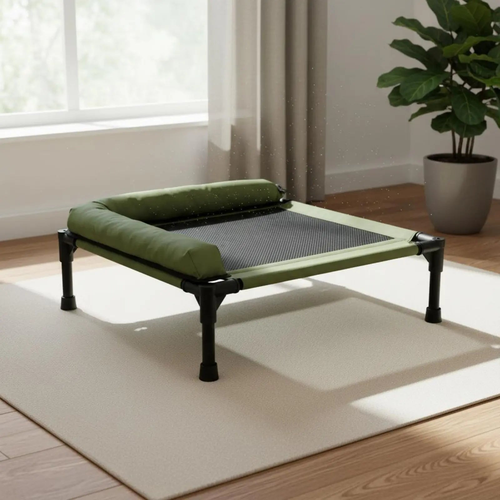 Raised Cooling Pet Cot for Small Dogs (Washable)