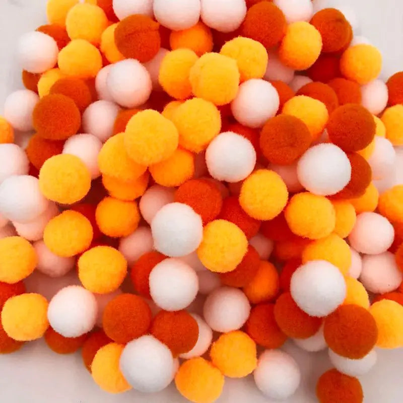 Colorful Plush Cat Puff Ball Toys — Soft Stretch Interactive Chew & Play Balls for Cats