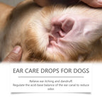 Yegbong 60ML Pet ear wash Cats and dogs ear water cleaning ear mite ear drops ear drops Department care pet cleaning products