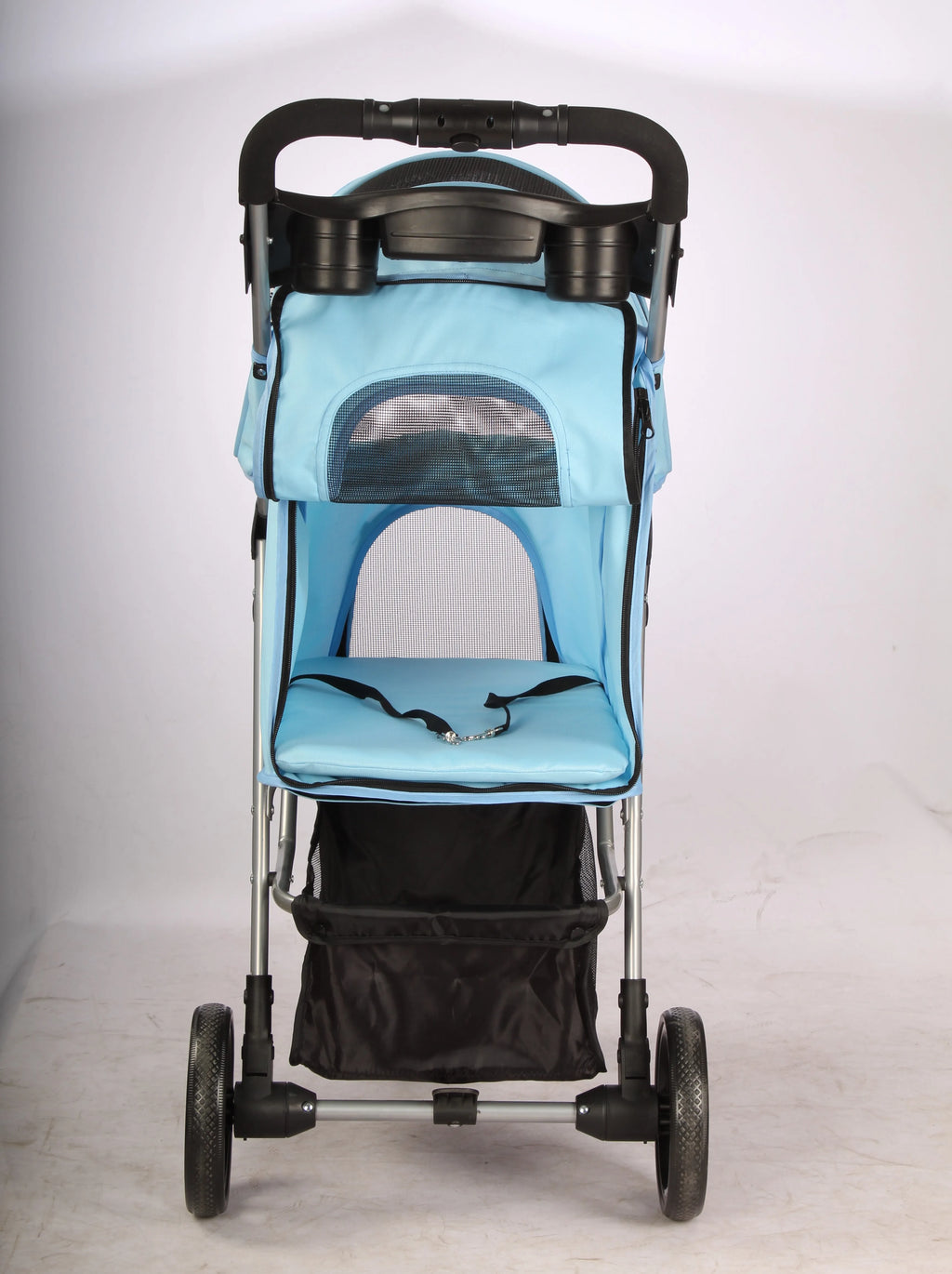 High Quality Folding Luxury Pet Stroller With 3 Wheels Outdoor Walking Travel Easy Foldable Trolley For Cats Dogs