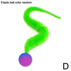 Fluffy Tail Bouncy Ball Cat Teaser Toy — Elastic Simulation Prey Bite Tool