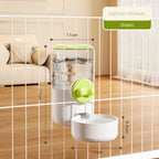 New Automatic Pet Feeder Plastic Detachable Cage Hanging Bowl Large Capacity Water Food Dispenser for Puppy Cats Rabbit