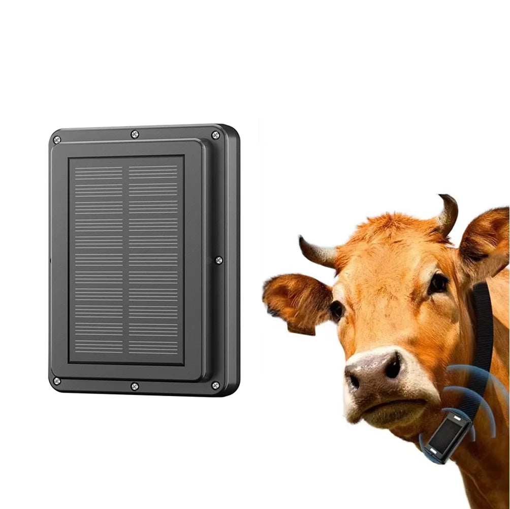 Solar-Powered Anti-Theft GPS Livestock Tracker for Cattle, Sheep & Cows - Intelligent Farm Positioning