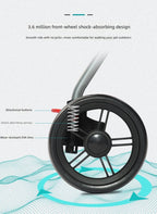 Pet Stroller for Small Dogs and Cats, Easy Foldable Travel Carrier, Portable Pet Carriage for Outdoor Walking