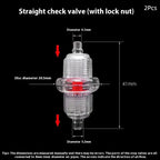 Aquarium Air Pump One-Way Check Valves (2-Pack, Oxygen Supply, Anti-Backflow for Fish Tanks)