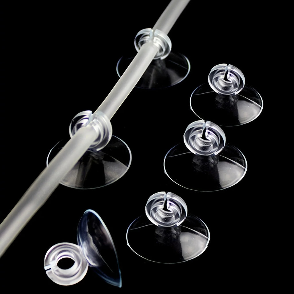 Silicone Air Pump Cylinder Holder with Suction Cups (Secure Tank Mount, Oxygen Pump Bracket)